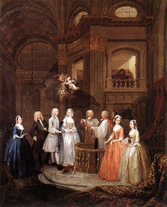 HOGARTH, William The Marriage of Stephen Beckingham and Mary Cox f